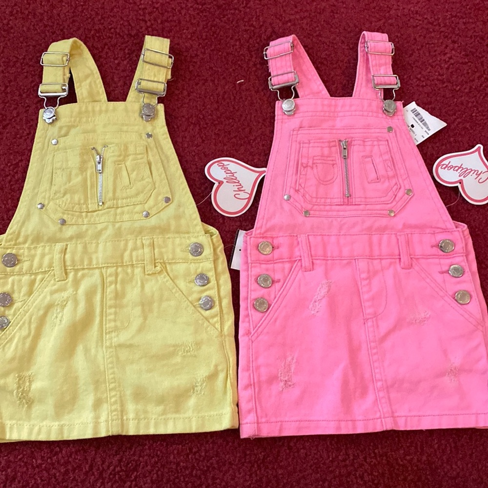 Toddler Girls Overall Dress 2 for $20